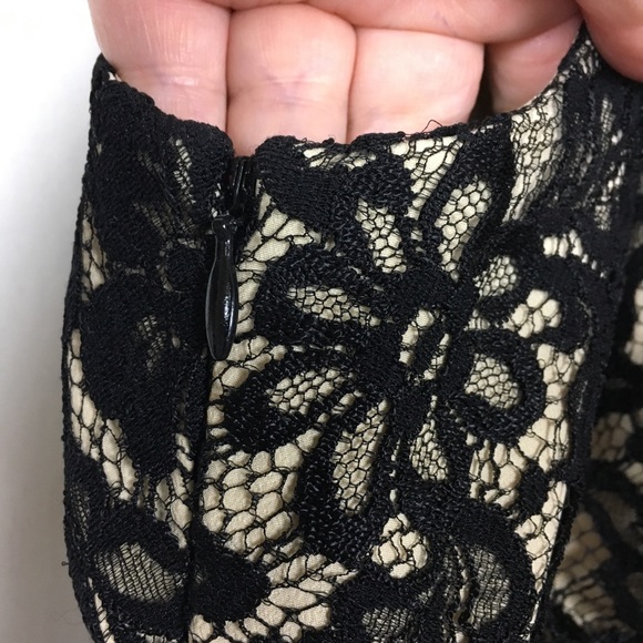 NWT Ann Taylor Black Lace Dress Short Sleeve - Picture 6 of 7